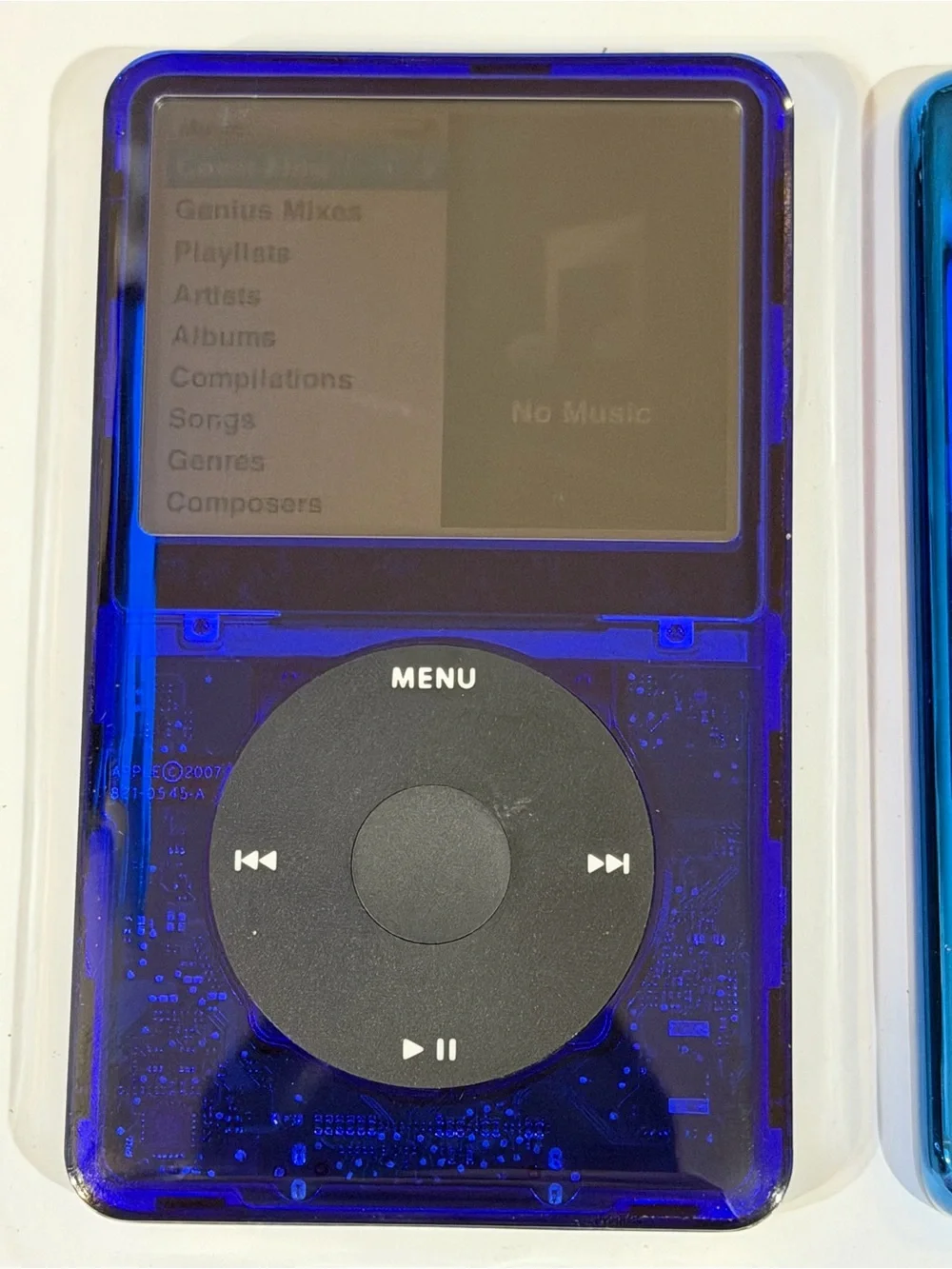 Apple iPod Classic Transparent Dark Blue and Teal Dual-Pack 7th gen 256gb